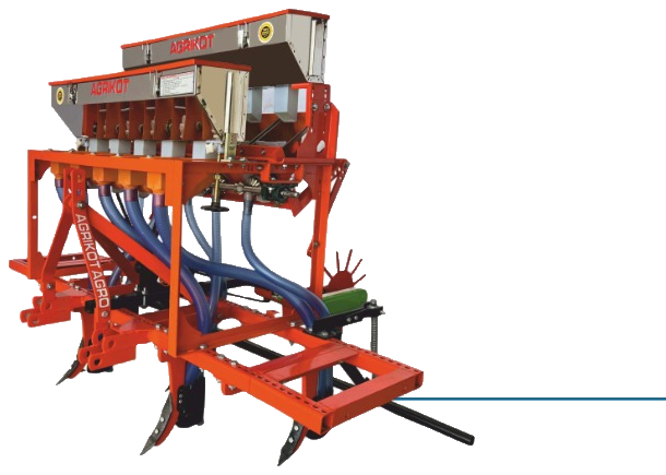 Agrikot AK-9X18 (1+1) SS Model Seeder with stainless steel hopper