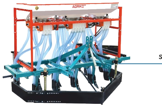 Agrikot SS Model Seed Drill with Multi-Speed Gearbox
